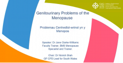 Genitourinary Problems of the Menopause Slide